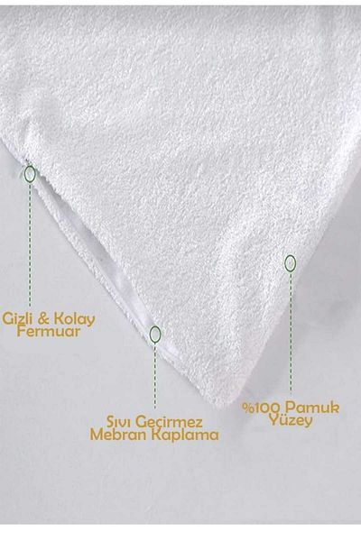 AYHOME 6 Piece Mattress Liquid Proof Pillow Mattress Zippered Pillow Protector Pillow Case