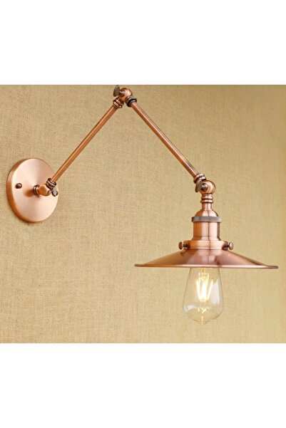 Dylight DYLIGHT ريترو معدن ديكور نحاسي بهلوانية مفصلية ريفي الجدار الشمعدان