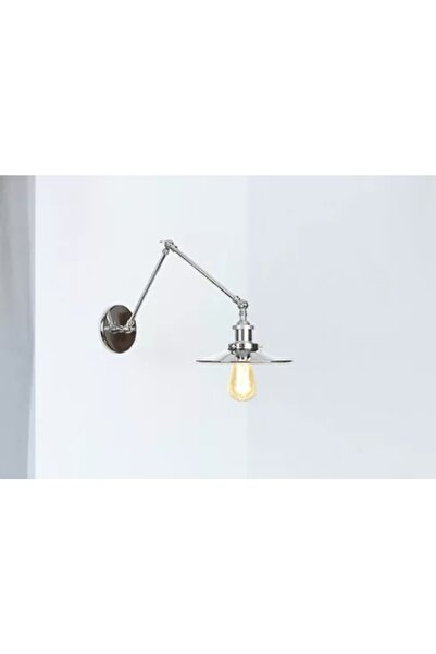 Dylight DYLIGHT ريترو معدن ديكور كروم بهلوانية مفصلية ريفي الجدار الشمعدان