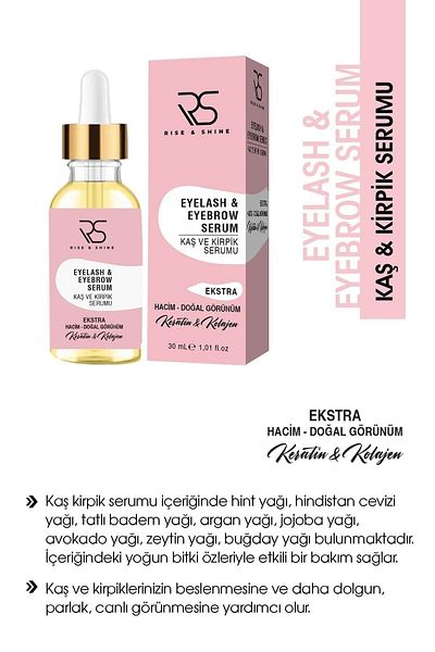 Rise & Shine Nourishing and Plumping Eyebrow & Eyelash Serum 30 ML