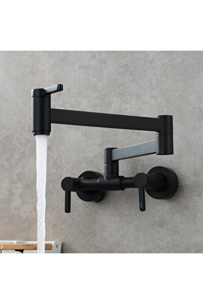 OEM Kitchen Sink Faucet Countertop Folding 2 Flow Adjustment Matte Black Imported New 5 Years Warranty