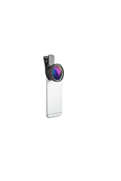 Deyatech 37mm 0.45X Geniş Açı Lens + Makro Lens 2'si 1 Arada Cep Telefonu Lens Kiti