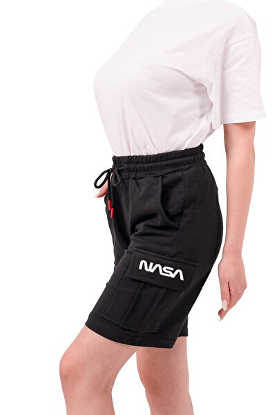 WAMI Unisex NASA Baskılı Körüklü Komando Cepli Basic S-hort