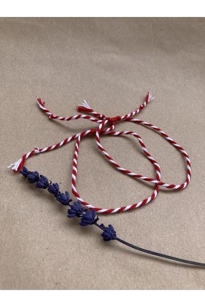 AidaAstrid Set of 2 Red Rope Bracelets and Martentica