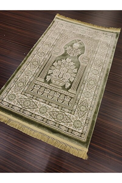 Halımarka HALIMARKA SEC32 YEŞİL AKRİLİK KALİTELİ HALI SECCADE 80X125 CM