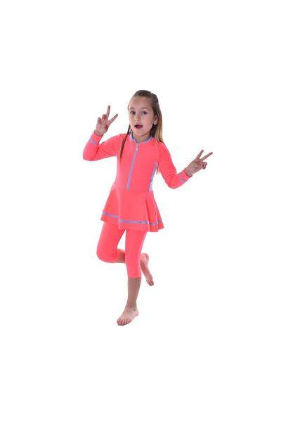 Rs Ramuni Girl's Long Sleeve Dress Swimsuit