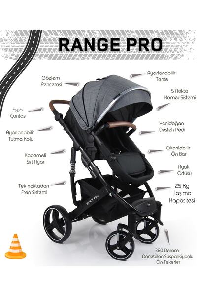 Prego Prego Range Çift Yönlü Portbebeli Bebek Arabası