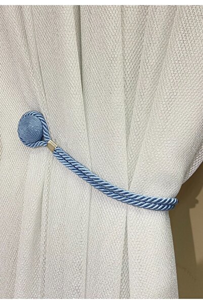 Helezoni Perde Aksesuarı Kordonlu Magnet Perde Tutacağı 1 Adet