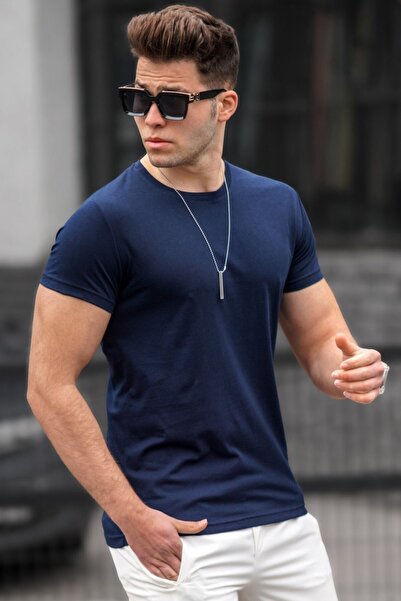 Madmext Ανδρικό μπλουζάκι με μπλουζάκι με στάμπα - 3006