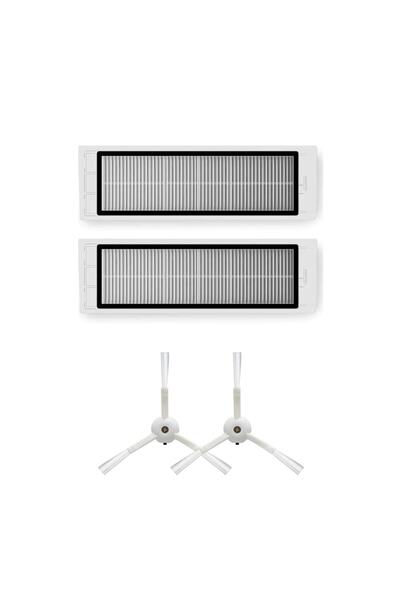 robotyedek مكنسة كهربائية Xiaomi - موديل SDJQR02RR، فلتر Hepa وفرشاة جانبية -...