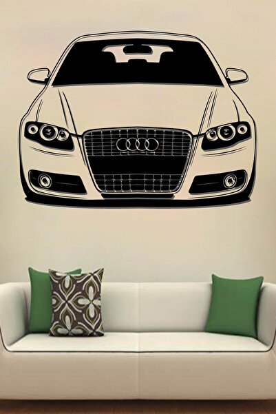 STİCKERCI BEY Стикер за кола Audi Modifiyeli Araba, 60 см, самозалепващо фоли...