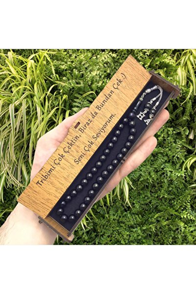 KANUNİ TESBİH Сребърна дизайн сфера с изрязани букви и детайли от камък от Олту