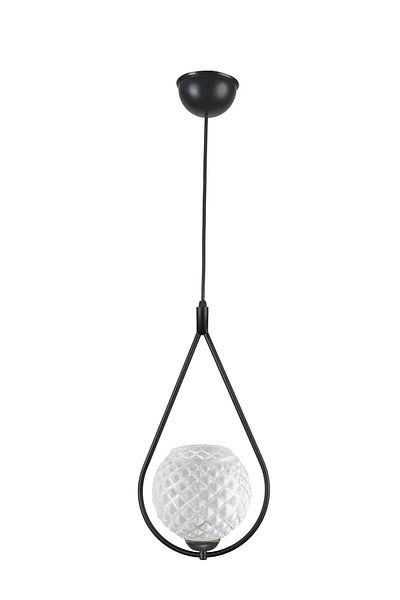 Uçar Drop Glass Single Modern Hall Hall Living Room Entrance Single Chandelier