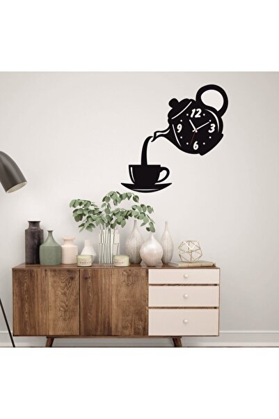 ONCA Ceas de perete decorativ din lemn pentru bucătărie și cafenea