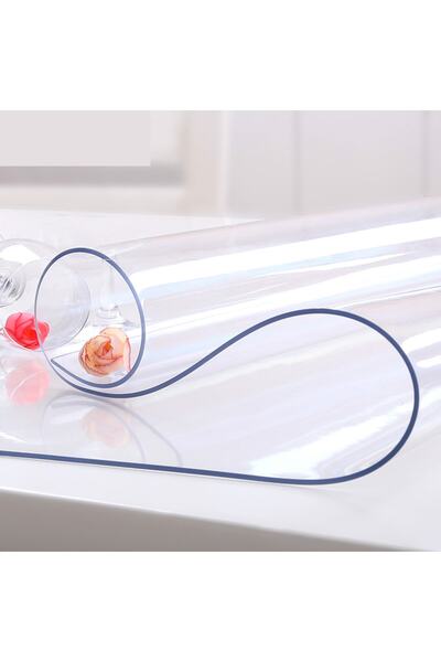 ERKSOLHOME Şeffaf Kalın Masa Örtüsü 1.4 Mm (KOKUSUZ) (GERÇEK KALINLIK) Örtü Koruyucu