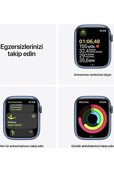 Fulltech Watch 9 Pro Ip68 Apple & Android Uyumlu Smart Watch Bluetooth Çağrı Akıllı Saat 2023 (MAVİ)
