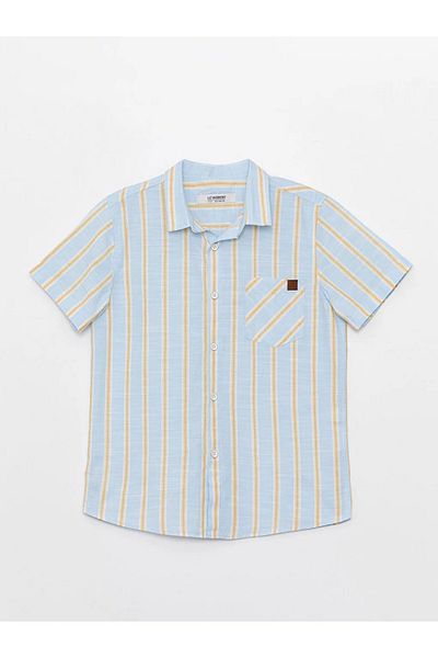 LC Waikiki LCW Kids Striped Short Sleeve Shirt For Boy
