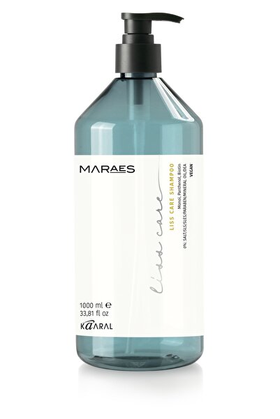 Kaaral LISS CARE düz, itaatkar saçlar için şampuan, pürüzsüzleştirici ve elektriklenmeyi önler, 1000 ml