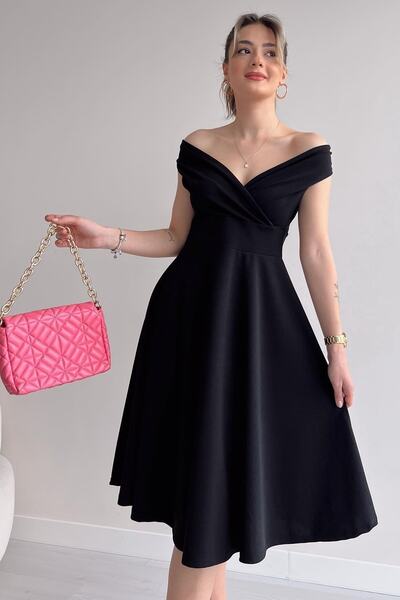 vuvutasarım Νέα σεζόν Γυναικείο φόρεμα με διπλό γιακά με φουσκωτό ελαστικό ύφασμα με διπλό στήθος 046