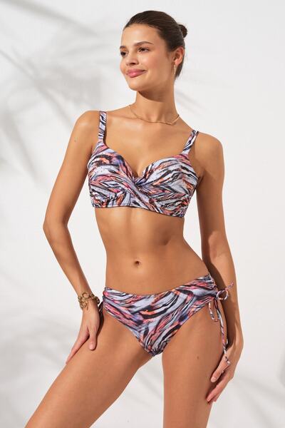 Pierre Cardin Γυναικείο μπικίνι με μοτίβο Tiger Tiger με σόλα με κάλυψη