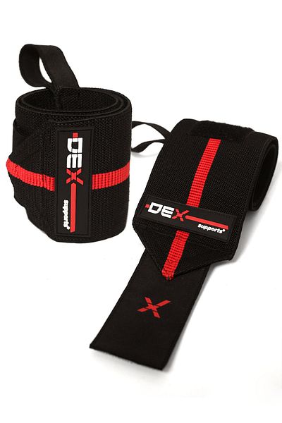 Dex Supports Lasting Energy Lifting Straps, Elite Wrist Wraps, Knee Wraps Set of 3