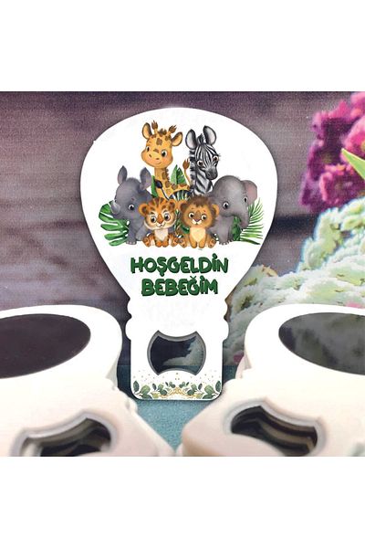 Ege ajans 10 Balloon Opener Magnets (with card and gelatin)