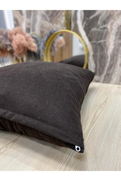 Rona Series Italyan Mat Kadife Modern Yer Minderi Puf Kırlent Kılıfı 80x80