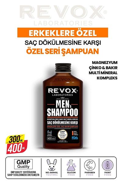 Revox Hair Care Shampoo for Men - Preventing Loss