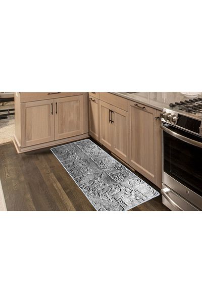 Colorix Carpet Non-Slip Base Countertop Kitchen Mat 75x150 cm No: 619