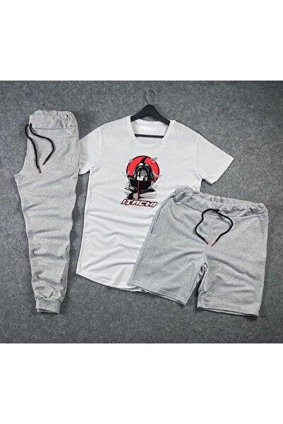 Adrift Anime Itachi Lettering Λεπτομερή εμπριμέ Unisex καλοκαιρινό σορτς - T-...