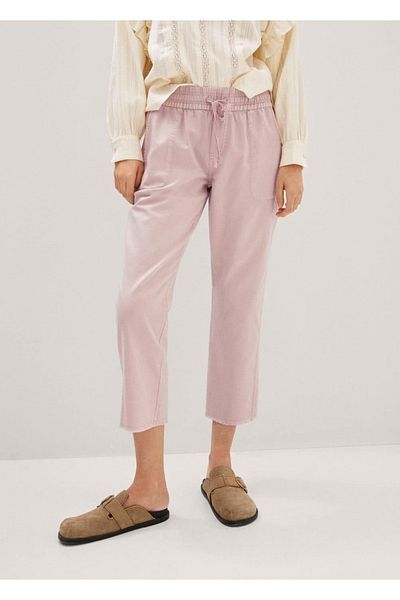 MANGO Woman Slouchy Jeans with Drawstring Waist