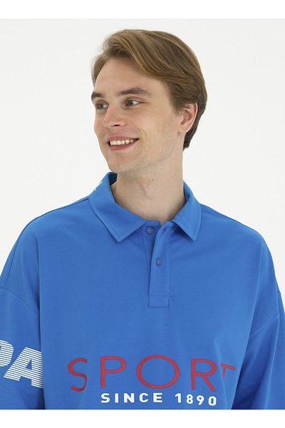 U.S. Polo Assn. Πόλο Ασν. Ανδρικό μπλουζάκι με γιακά πόλο Saks - RC-MOYA