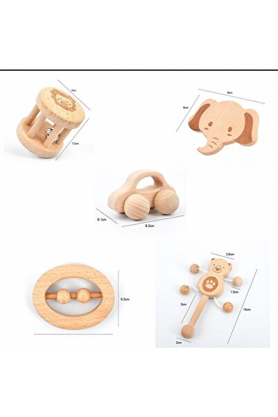 WooDanica Ahşap Oyuncak Diş kaşıyıcı ve Hediyelik set