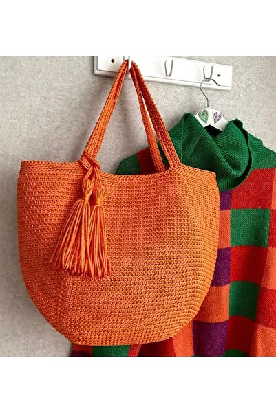 Nympha Χειροποίητη πλεκτή τσάντα παραλίας, Καθημερινή μεγάλη τσάντα, Τσάντα τ...