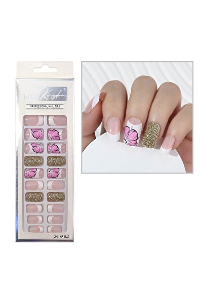 Nail Master 24'lü Desenli Takma Tırnak Seti Zararsız Yapıştırıcı