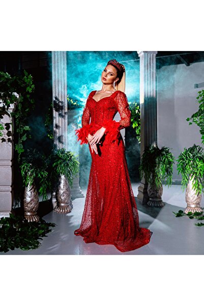 Moda Bianco Kırmızı Abiye