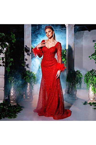 Moda Bianco Kırmızı Abiye