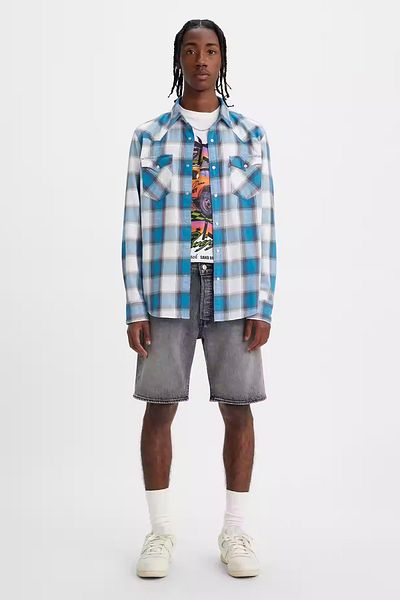 Gray levi store shorts
