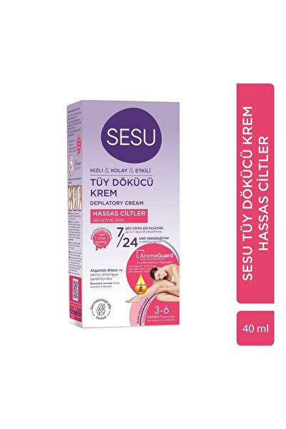 Sesu Tüy Dökücü Krem Hassas 40 ml