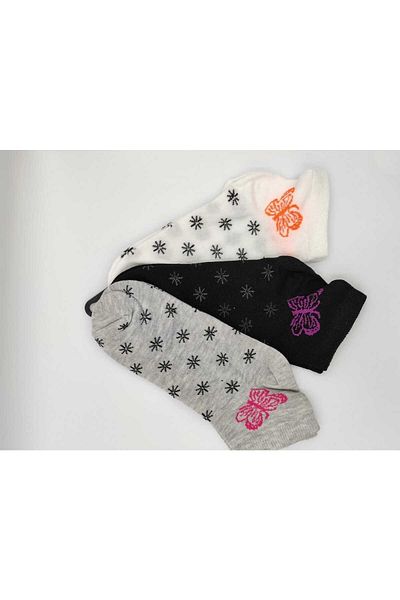 ALTUNTAŞ BUTTERFLY AND STAR PATTERNED COMBED SOCKS