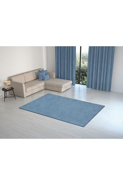 Perle Lavender Color Velvet Textured Elastic Carpet Cover Daily Series
