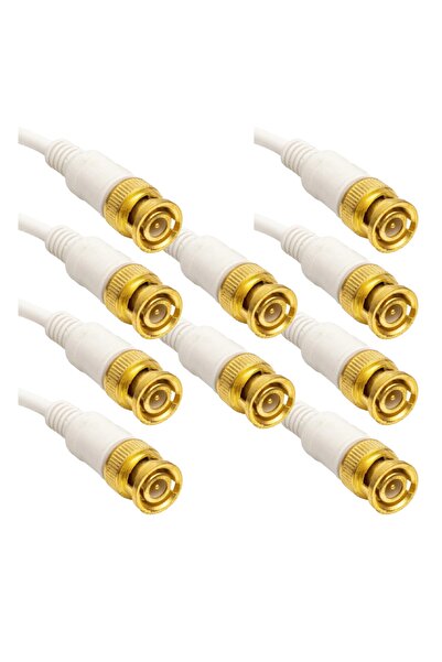 qromax 10 Adet CCTV Kablolu BNC Konnektör Güvenlik Kamerası İçin