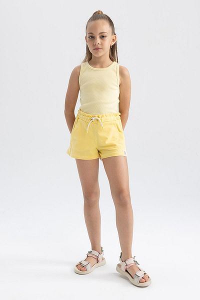 DeFacto Girl's Paperbag Cotton Shorts B0875a823hs
