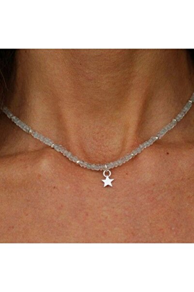 Uno Di Famiglia Kristal Cam Boncuklu Kolye , Kolye 1. Kalite