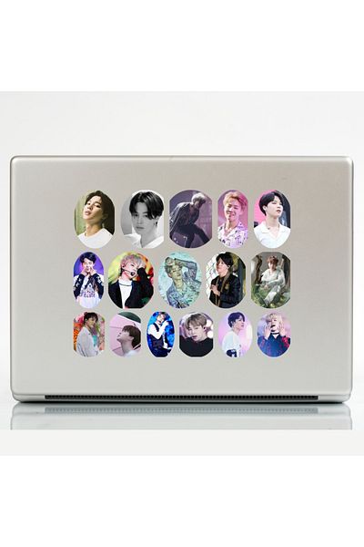 Ororabutik Σετ αυτοκόλλητων 32 τμχ Kpop Bts Jimin - Σετ αυτοκόλλητων Scrapbook Bullet Journal