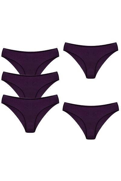 Bleu Petite Pack of 5 Laser Cut Seamless Women's Panties