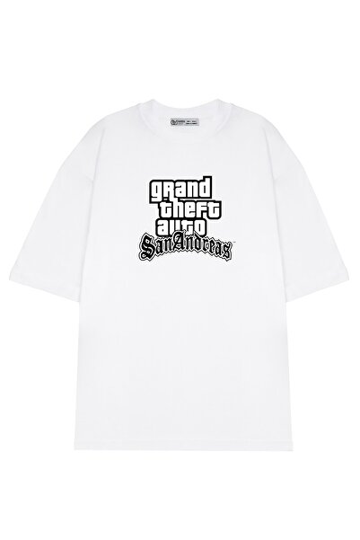 GreenMint تي شيرت كبير الحجم للجنسين GTA-San-Andreas