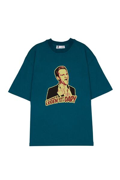 GreenMint تي شيرت كبير الحجم للجنسين كيف أنا أمك بارني ستينسون