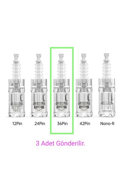 Beauty Box 3 Pieces Dermapen Needle 32 Pin mm Face Renewal Skin Peeling Dermaroller
