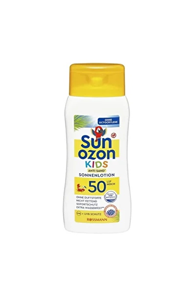 SunOzon Children's Sunscreen Antisand Lotion 50Spf - Sensitive Skin - 200 ml - Trendmu